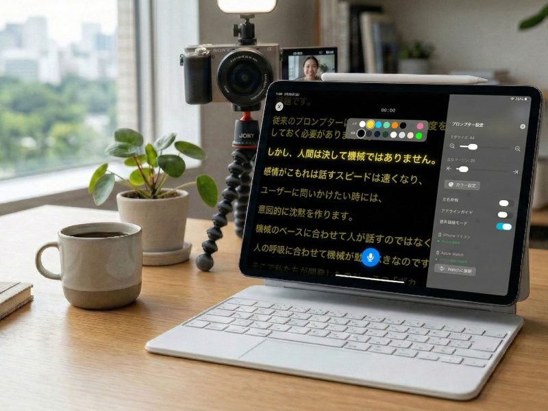 YouTubeの台本“棒読み”問題を解決！自分の声で進むプロンプターアプリ「VocaPrompter」を作りました
