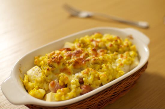 自宅で簡単美味しいお手軽料理「豆腐deグラタン」作ってみた